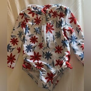 Carter's Red and Blue Floral Rashguard